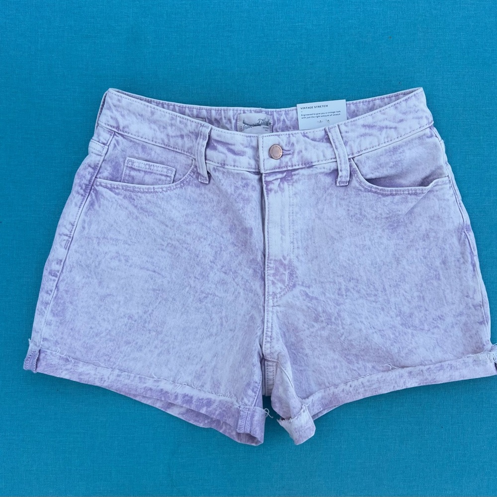 Universal Thread Lilac Jean Shorts High-Waisted